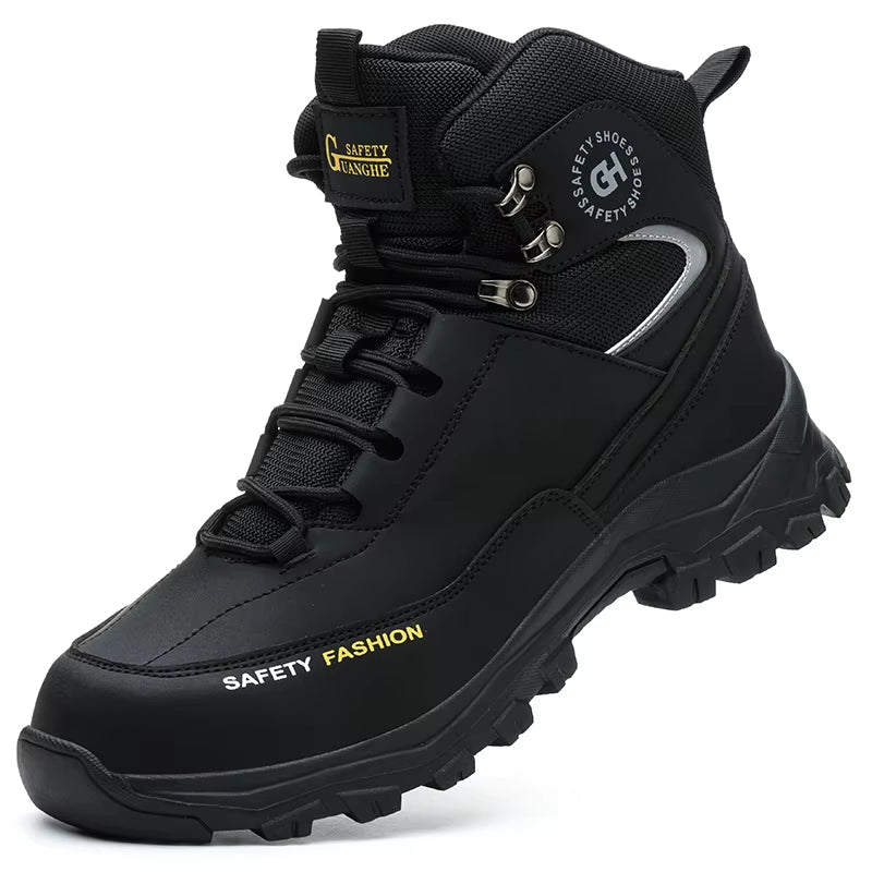 Work Boots Indestructible Safety Shoes Men Steel Toe Shoes Puncture-Proof Sneakers Women Non Slip Work Shoes Male Tactical Boots