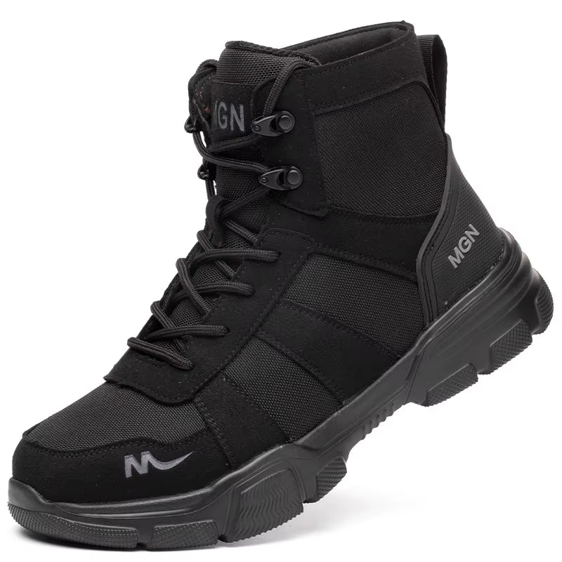 Work Boots Indestructible Safety Shoes Men Steel Toe Shoes Puncture-Proof Sneakers Women Non Slip Work Shoes Male Tactical Boots