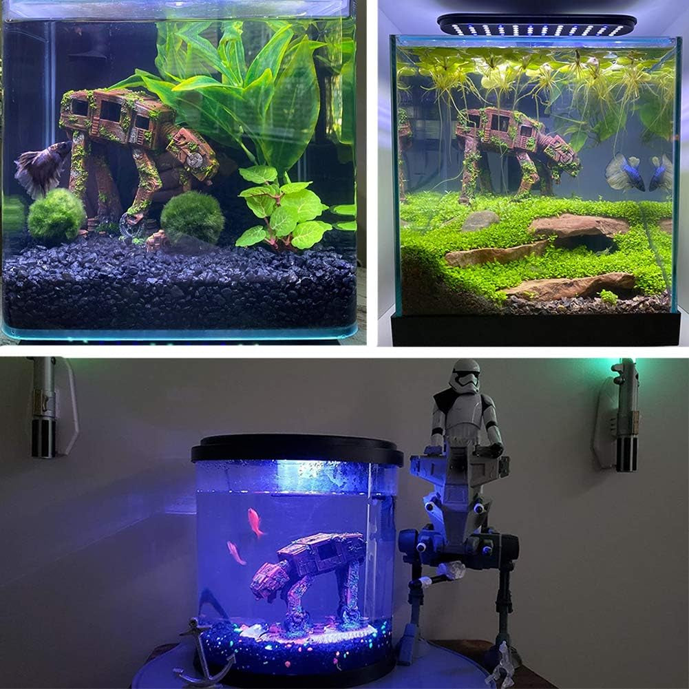 Robot Cool Walking Land Tank Aquarium Ornament Alien Fish Tank Decorations for Betta Large