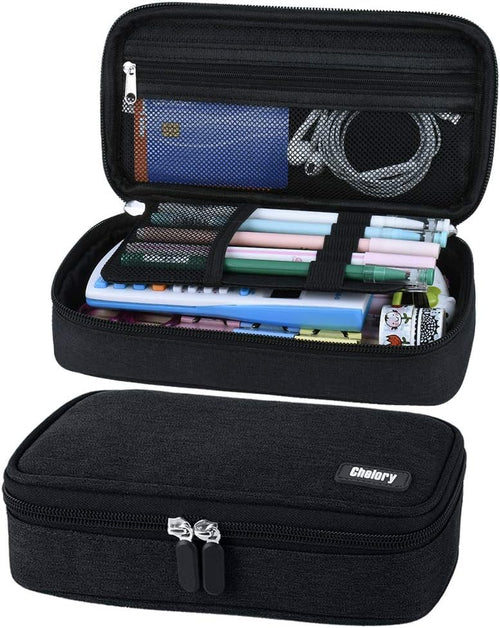 Big Capacity Pencil Case Large Pencil Bag Pouch Pen Case Pencil Marker Holder Stationery Storage Makeup Bag for Office Supplies Adults