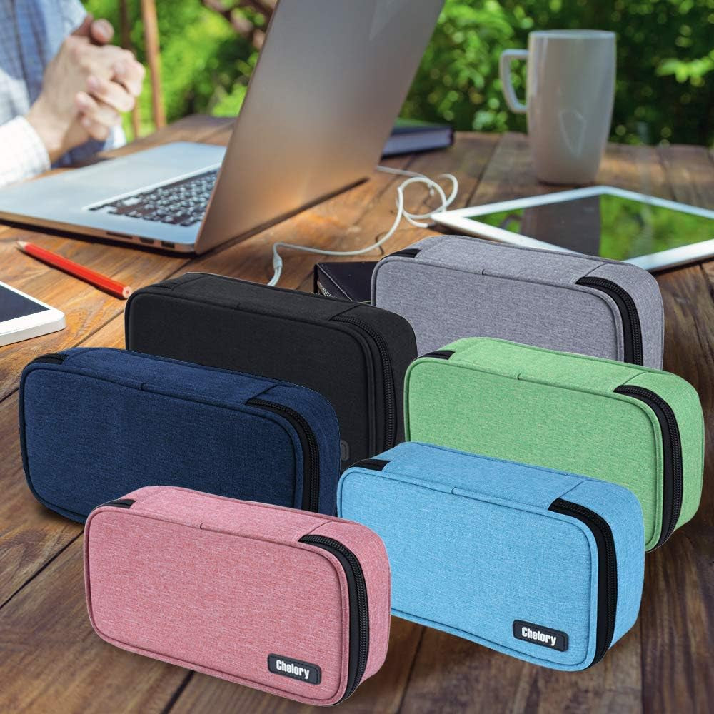 Big Capacity Pencil Case Large Pencil Bag Pouch Pen Case Pencil Marker Holder Stationery Storage Makeup Bag for Office Supplies Adults